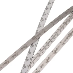 Wnew DIY Linjal i rostfritt stål med lasergraverad 3M-fästa baksida, dubbla metriska mått, högkvalitativt precisionsverk