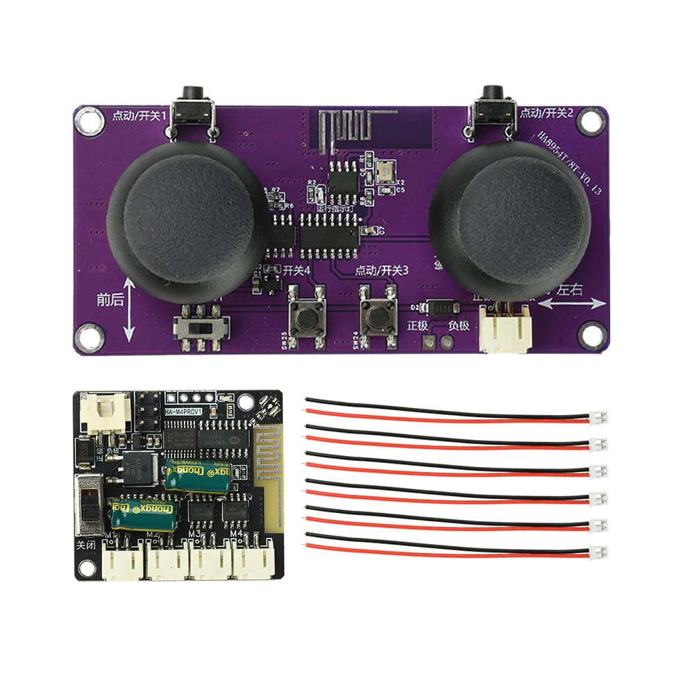 8-kanals 2,4 GHz trådlös fjärrkontrollmodulkit med dubbla joysticks-design för DIY fjärrstyrda bilar och båtar 8-kanals 2,4 GHz trådlös fjärrkontrollmodulkit med dubbla joysticks-design för DIY fjärrstyrda bilar och båtar