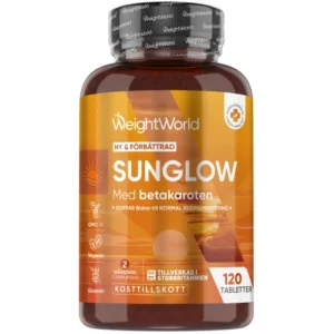 Brun utan sol tabletter Sunglow 120 tabletter - Betakaroten tabletter
