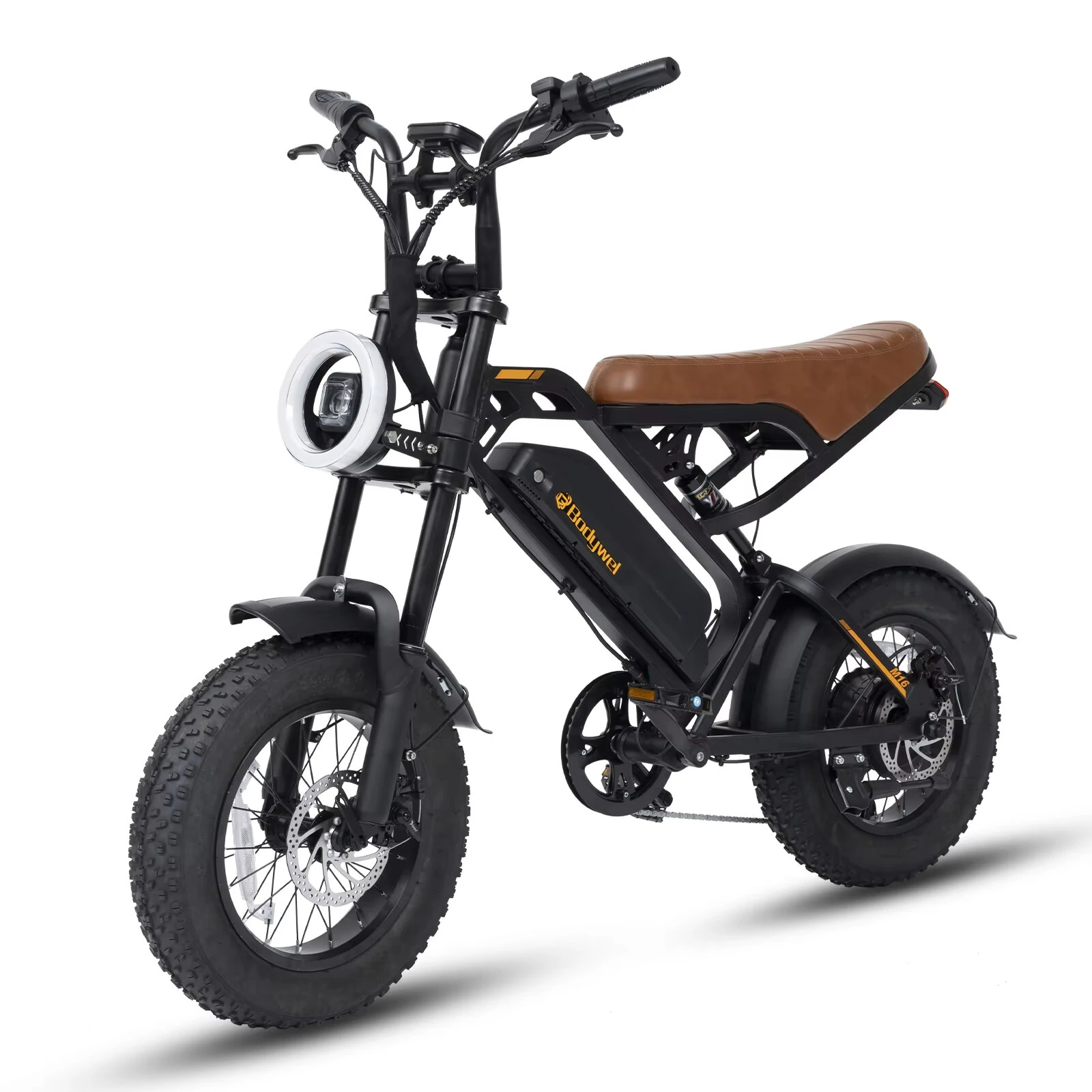 EU DIREKTIV: Bodywel M16 elcykel 48V 13,5Ah 250W (toppeffekt 500W) motor Rekommenderad topphastighet 25 KM/H 16 tums däc EU DIREKTIV: Bodywel M16 elcykel 48V 13,5Ah 250W (toppeffekt 500W) motor Rekommenderad topphastighet 25 KM/H 16 tums däc