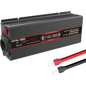 [EU Direct] DATOUBOSS Inverter 1500W /1800W DC12V-AC230V Ren sinusvågsomvandlare med LCD-skärm För husvagn, bil, lastbil