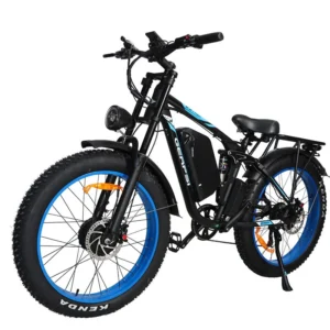 [EU Direct] GERPSI DP2603 Elcykel med bakljus, dubbelaxlarna stötdämpare, 52V 32AH-batteri, 1500W*2 dubbla motorer, reko
