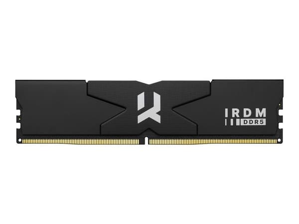 GOODRAM IRDM - DDR5 - sats - 32 GB: 2 x 16 GB - DIMM 288-pin - 6000 MHz / PC5-48000 - CL30 - 1.35 V - ej buffrad - on-die ECC - svart, silver GOODRAM IRDM - DDR5 - sats - 32 GB: 2 x 16 GB - DIMM 288-pin - 6000 MHz / PC5-48000 - CL30 - 1.35 V - ej buffrad - on-die ECC - svart, silver