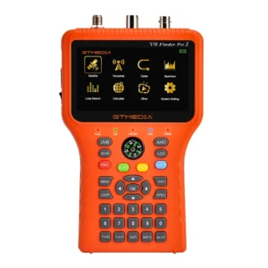 GTMEDIA V8 Finder Pro2 TV-signalhittare Meter DVB-S/S2/S2X/T/T2/C-signal Mottagare 4,3-tums LCD Dispaly H.265 Auto Beräk