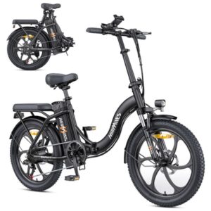 HillMiles MilePort 1 Elcykel 20" Fatbike, Hopfällbar, 250W Motor, 36V 13Ah Batteri, Shimano 7 Växlar, 100 km Räckvidd