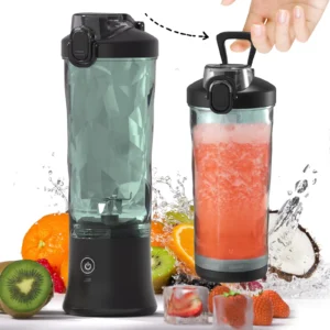 IPRee A8 600 ml Portabel mixer Elektrisk Juicer USB-laddbar 304 rostfritt stål Smoothie-mixer 2 i 1 Juice Cup för resor