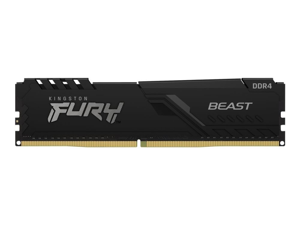 Kingston FURY Beast - DDR4 - modul - 16 GB - DIMM 288-pin - 3200 MHz / PC4-25600 - CL16 - 1.35 V - ej buffrad - icke ECC - svart Kingston FURY Beast - DDR4 - modul - 16 GB - DIMM 288-pin - 3200 MHz / PC4-25600 - CL16 - 1.35 V - ej buffrad - icke ECC - svart