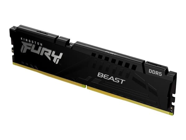 Kingston FURY Beast - DDR5 - modul - 16 GB - DIMM 288-pin - 5200 MT/s / PC5-41600 - CL40 - 1.25 V - ej buffrad - on-die ECC Kingston FURY Beast - DDR5 - modul - 16 GB - DIMM 288-pin - 5200 MT/s / PC5-41600 - CL40 - 1.25 V - ej buffrad - on-die ECC