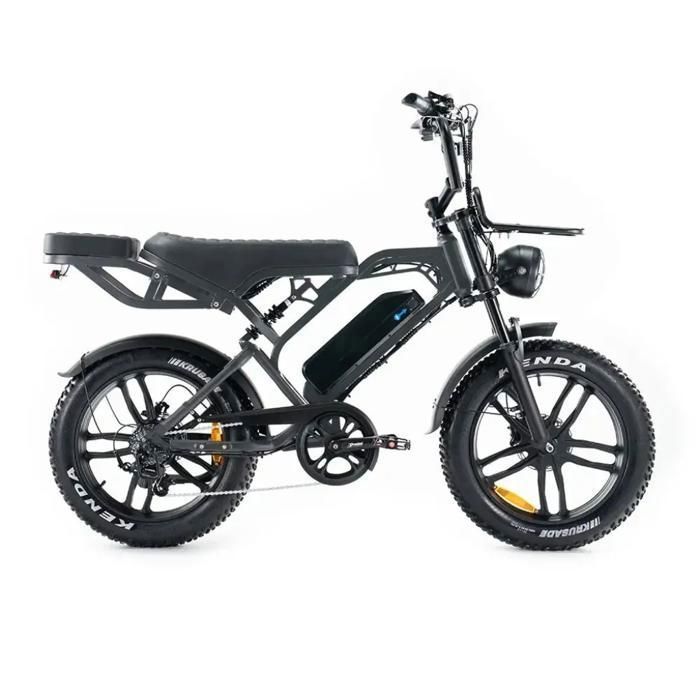 QMWHEEL V20 Pro Fatbike Elektrisk - Inbyggt alarmsystem - 20 tum - Motor 250W - 7 växlar - Räckvidd 60 km - Mörkgrå QMWHEEL V20 Pro Fatbike Elektrisk - Inbyggt alarmsystem - 20 tum - Motor 250W - 7 växlar - Räckvidd 60 km - Mörkgrå