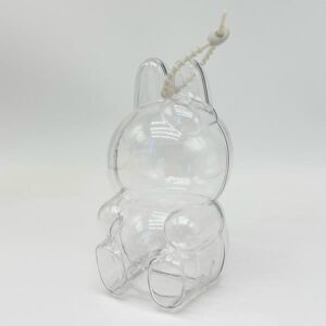 Skyddsfodral kompatibelt med Labubu (Pumpa design) i transparent PC-material, stöttåligt och dammtätt för säker förvaring
