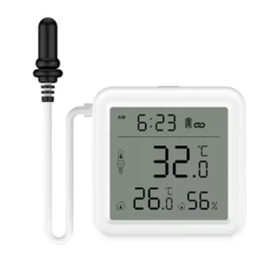 TH01 TH08 Tuya WiFi Temperatur- och Fuktmätare med extern probsensor Digital LCD-skärm Termometer för akvarium Frys
