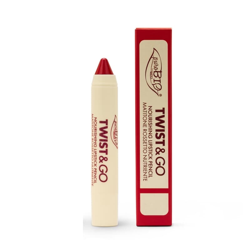 puroBIO Twist & Go Nourishing Lipstick Pencil 505 Raspberry Red 2,9 g puroBIO Twist & Go Nourishing Lipstick Pencil 505 Raspberry Red 2,9 g