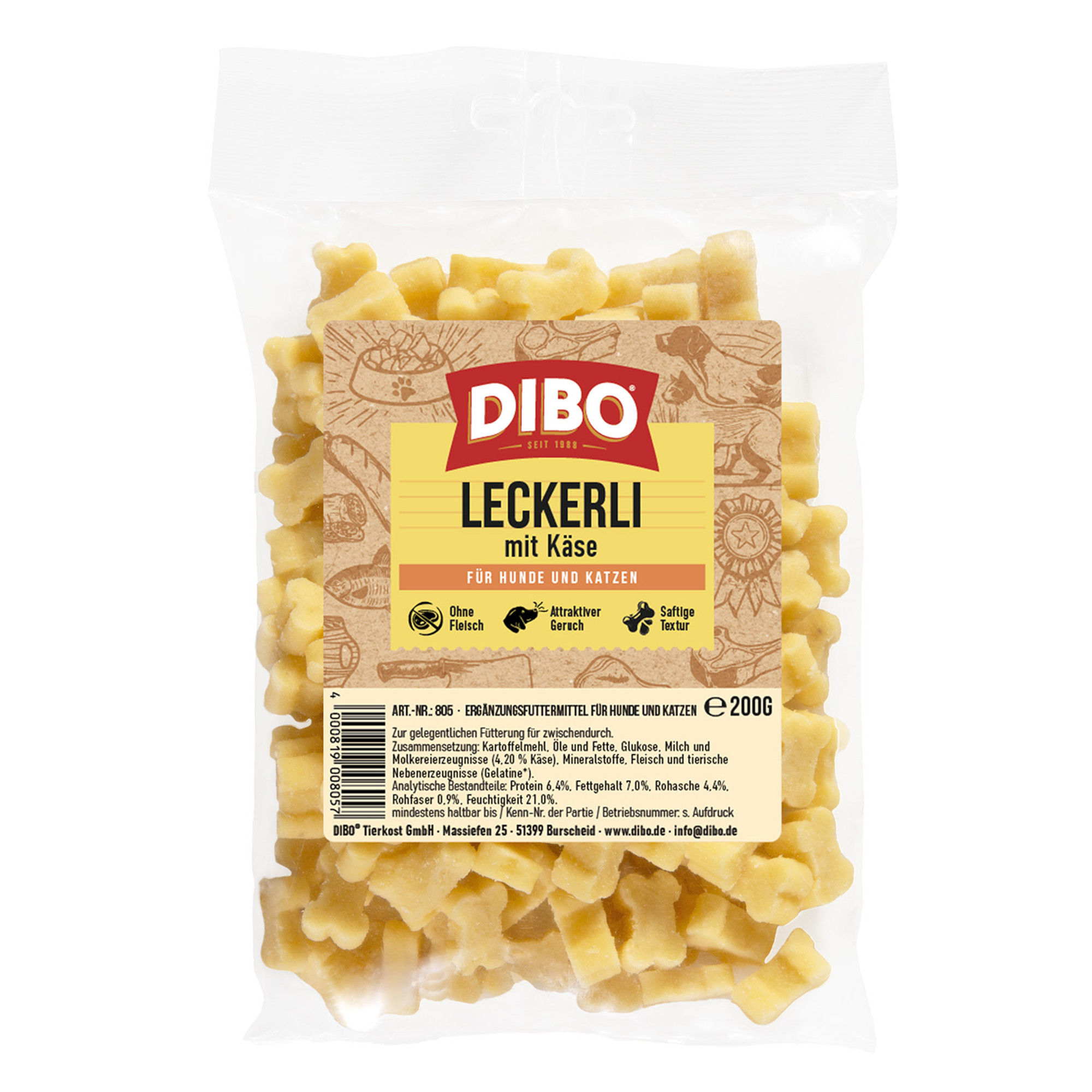 DIBO snack med ost - Ekonomipack: 6 x 200 g DIBO snack med ost - Ekonomipack: 6 x 200 g