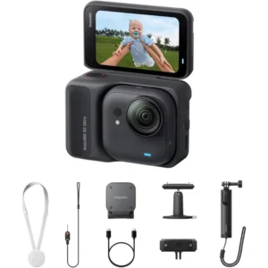 Insta360 GO Ultra Actionkamera 4K 60fps 50MP 10 m Vattentät 2,5 tum Flippeberörd pekskärm med FlowState Stabilisering 15