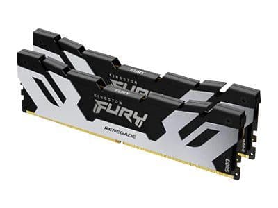 Kingston FURY Renegade Silver - DDR5 - sats - 32 GB: 2 x 16 GB - DIMM 288-pin - 6400 MT/s / PC5-51200 - CL32 - 1.4 V - ej buffrad - on-die ECC Kingston FURY Renegade Silver - DDR5 - sats - 32 GB: 2 x 16 GB - DIMM 288-pin - 6400 MT/s / PC5-51200 - CL32 - 1.4 V - ej buffrad - on-die ECC