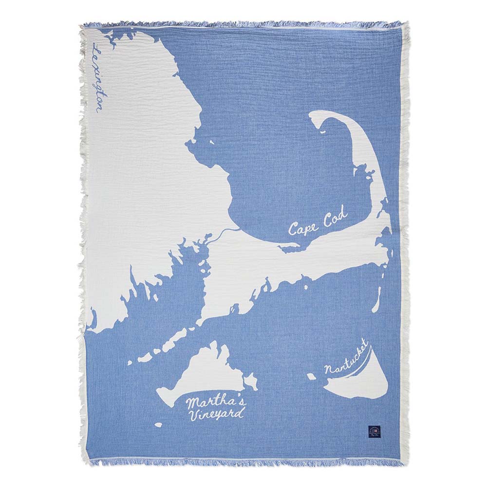 Lexington Map Organic Cotton Jacquard Filt 160x200 Lexington Map Organic Cotton Jacquard Filt 160x200