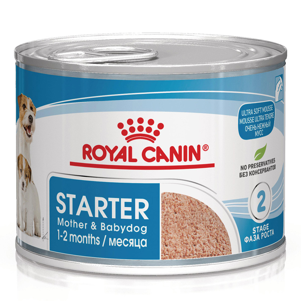 Royal Canin Starter Mother & Babydog Ultra Soft Mousse - Ekonomipack: 48 x 195 g Royal Canin Starter Mother & Babydog Ultra Soft Mousse - Ekonomipack: 48 x 195 g