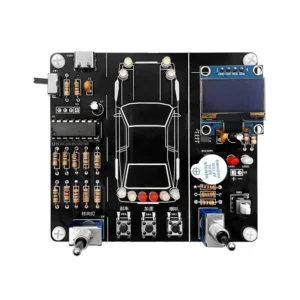 Simulerad bilkörning DIY-kit 5V DC elektronisk styrning träningskretskort med litiumbatteri