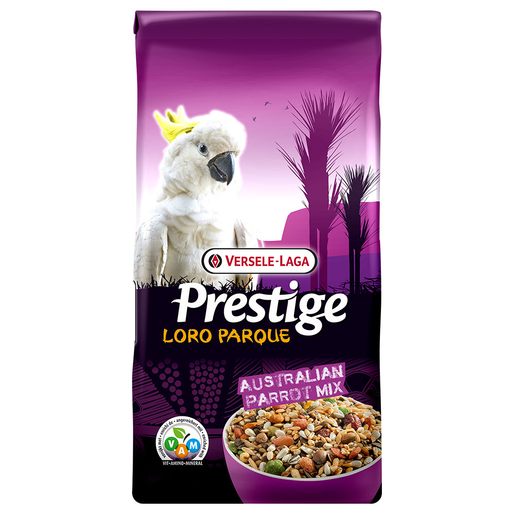 Versele-Laga Prestige Loro Parque Australian Parrot papegojfoder Ekonomipack: 2 x 15 kg Versele-Laga Prestige Loro Parque Australian Parrot papegojfoder Ekonomipack: 2 x 15 kg