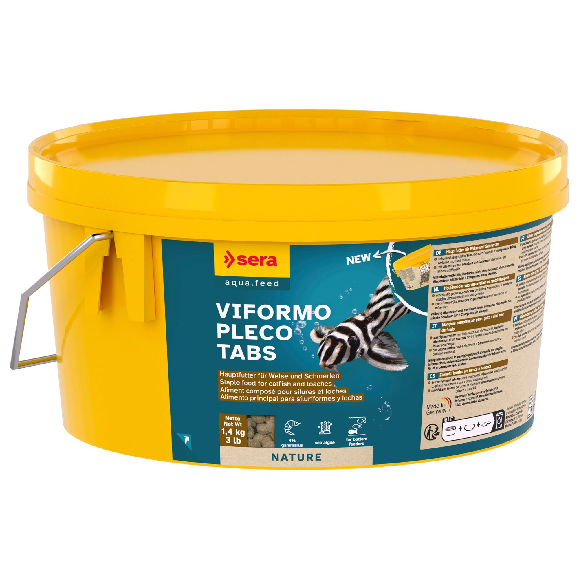 sera Viformo Nature fodertabletter XL-förpackning - Ekonomipack: 2 x 1,4 kg sera Viformo Nature fodertabletter XL-förpackning - Ekonomipack: 2 x 1,4 kg