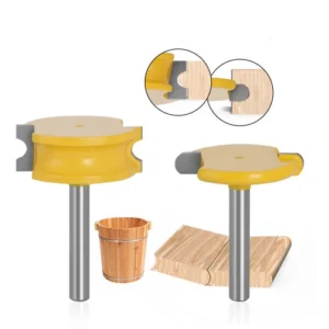2PCS Kanotflöjt och Pärlfrässet Precisionsverktyg Idealisk för Dekorativa Kantar Långvarig Prestanda 1/2" 1/4" 6mm 8m 12