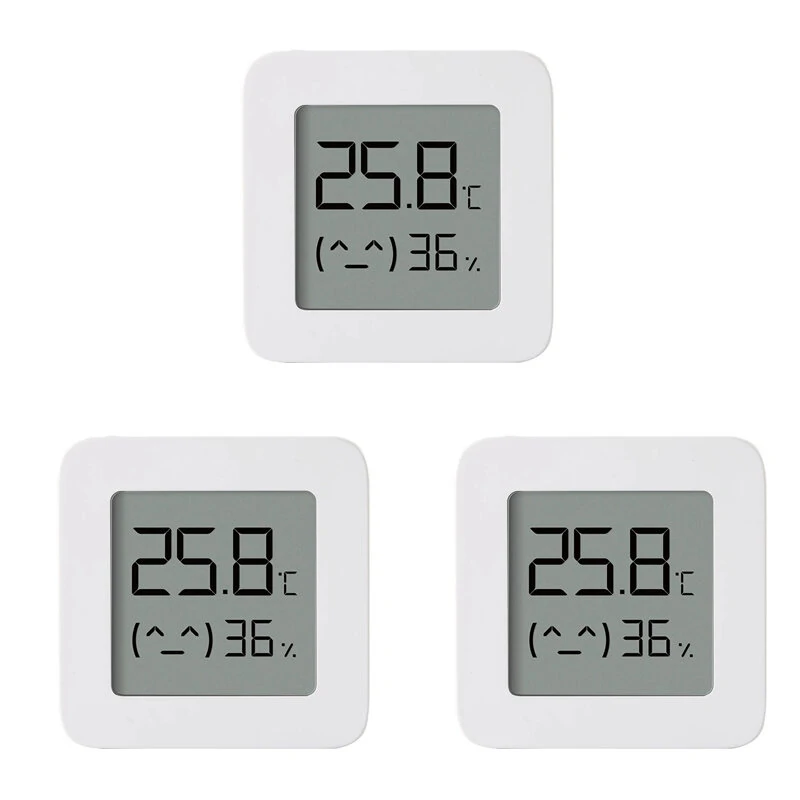 3 stycken Xiaomi Mijia Smart LCD-skärm Digital Termometer 2 bluetooth Temperatur Fuktighetssensor Fuktindikator Mijia-ap 3 stycken Xiaomi Mijia Smart LCD-skärm Digital Termometer 2 bluetooth Temperatur Fuktighetssensor Fuktindikator Mijia-ap