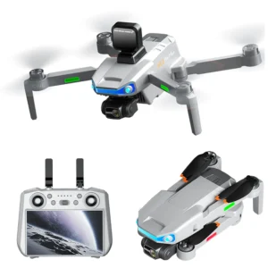 AE3 PRO MAX GPS 3KM Digital FPV med 4K HD-kamera 3-axlig EIS mekanisk gimbal hinderundvikelse 7-tums beröringsskärm kont