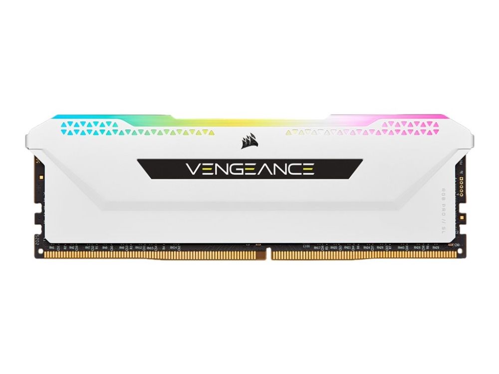 CORSAIR Vengeance RGB PRO SL - DDR4 - sats - 16 GB: 2 x 8 GB - DIMM 288-pin - 3200 MHz / PC4-25600 - CL16 - 1.35 V - ej buffrad - icke ECC - vit CORSAIR Vengeance RGB PRO SL - DDR4 - sats - 16 GB: 2 x 8 GB - DIMM 288-pin - 3200 MHz / PC4-25600 - CL16 - 1.35 V - ej buffrad - icke ECC - vit