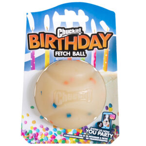 Chuckit! Birthday Fetch Ball - Ekonomipack: 3 st, Ø 6,5 cm