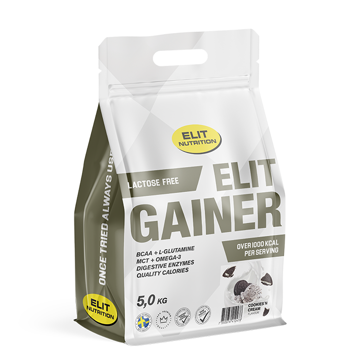 ELIT Gainer Laktosfri 5 kg - Strawberry Banana ELIT Gainer Laktosfri 5 kg - Strawberry Banana