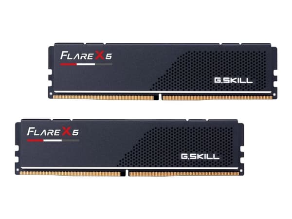 G.Skill Flare X5 - DDR5 - sats - 32 GB: 2 x 16 GB - DIMM 288-pin låg - 6000 MHz / PC5-48000 - CL30 - 1.35 V - ej buffrad - icke ECC - mattsvart G.Skill Flare X5 - DDR5 - sats - 32 GB: 2 x 16 GB - DIMM 288-pin låg - 6000 MHz / PC5-48000 - CL30 - 1.35 V - ej buffrad - icke ECC - mattsvart
