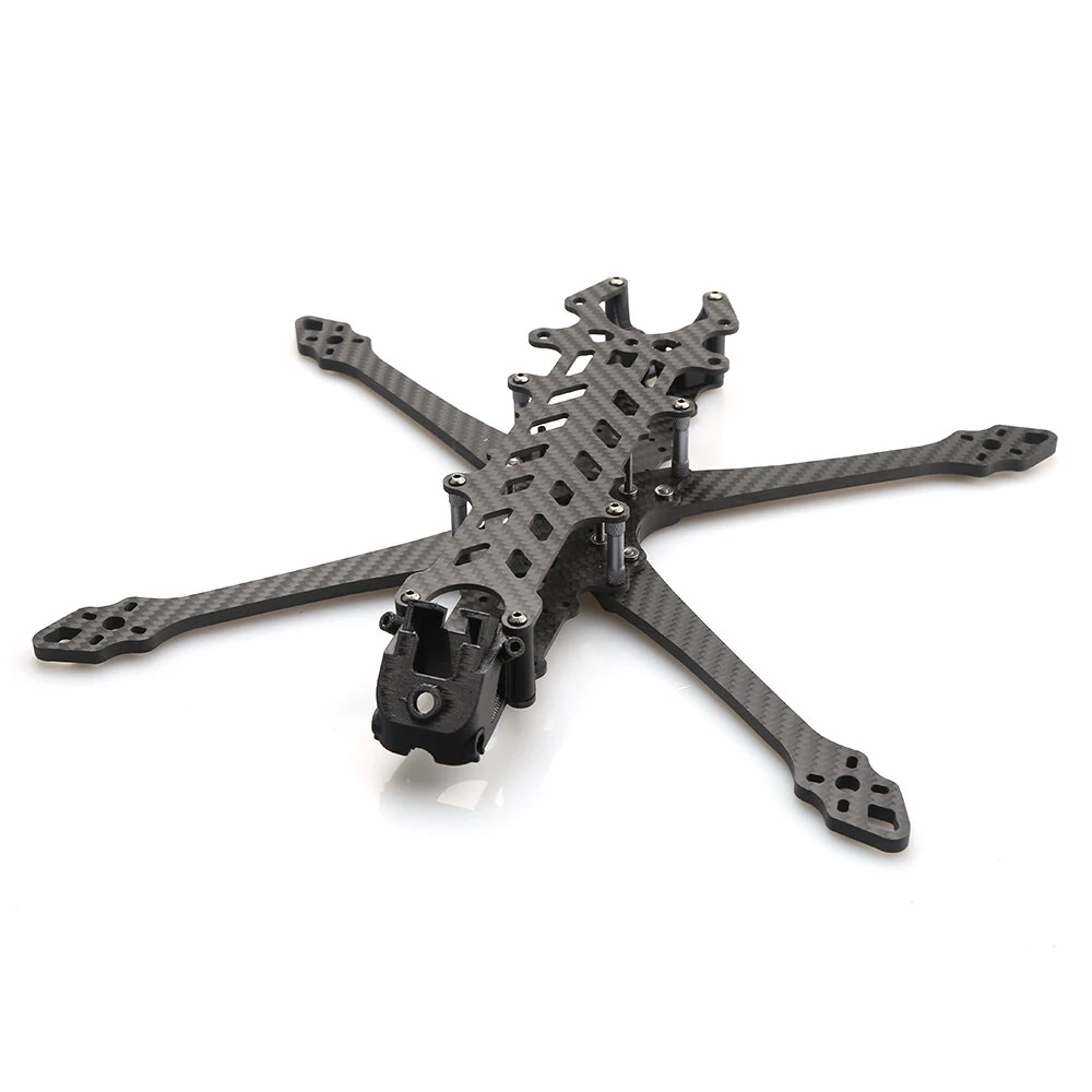 Giftiga bin 7 tum 305 mm hjulbas 5 mm arm kolfiberramssats för DIY-långdistans RC FPV Racing Drone Giftiga bin 7 tum 305 mm hjulbas 5 mm arm kolfiberramssats för DIY-långdistans RC FPV Racing Drone