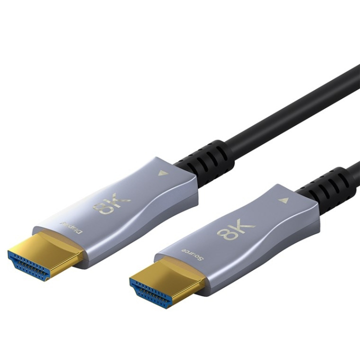 Goobay Optisk hybrid HDMI™-kabel med ultrahög hastighet och Ethernet (AOC) höghastighetskabel, 8K @ 60 Hz/ 4K @ 120 Hz, för långa överföringsavstånd, 70 m Goobay Optisk hybrid HDMI™-kabel med ultrahög hastighet och Ethernet (AOC) höghastighetskabel, 8K @ 60 Hz/ 4K @ 120 Hz, för långa överföringsavstånd, 70 m