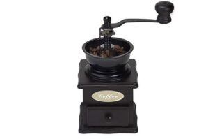 Kaffekvarn Retro Svart Trä