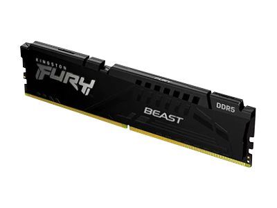 Kingston FURY Beast - DDR5 - modul - 8 GB - DIMM 288-pin - 5600 MHz / PC5-44800 - CL40 - 1.25 V - ej buffrad - on-die ECC Kingston FURY Beast - DDR5 - modul - 8 GB - DIMM 288-pin - 5600 MHz / PC5-44800 - CL40 - 1.25 V - ej buffrad - on-die ECC