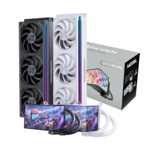 LOVINGCOOL SC70 CPU vätskekylare med 6,67-tums böjd 2K-skärm, glasögonfria 3D ARGB-spelkylare radiator för LGA 1700 AM5