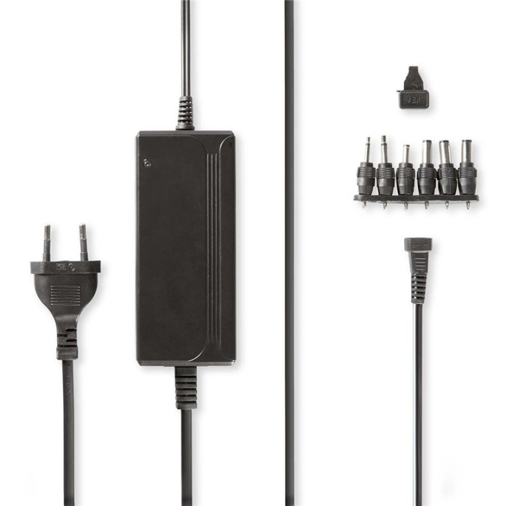 Nedis Universal nätadapter | 36 W | 5 / 6 / 7.5 / 9 / 12 / 13.5 / 15 V DC | 3.60 m | 2.4 A - 3.0 A A | 6 plug(s) | Svart Nedis Universal nätadapter | 36 W | 5 / 6 / 7.5 / 9 / 12 / 13.5 / 15 V DC | 3.60 m | 2.4 A - 3.0 A A | 6 plug(s) | Svart