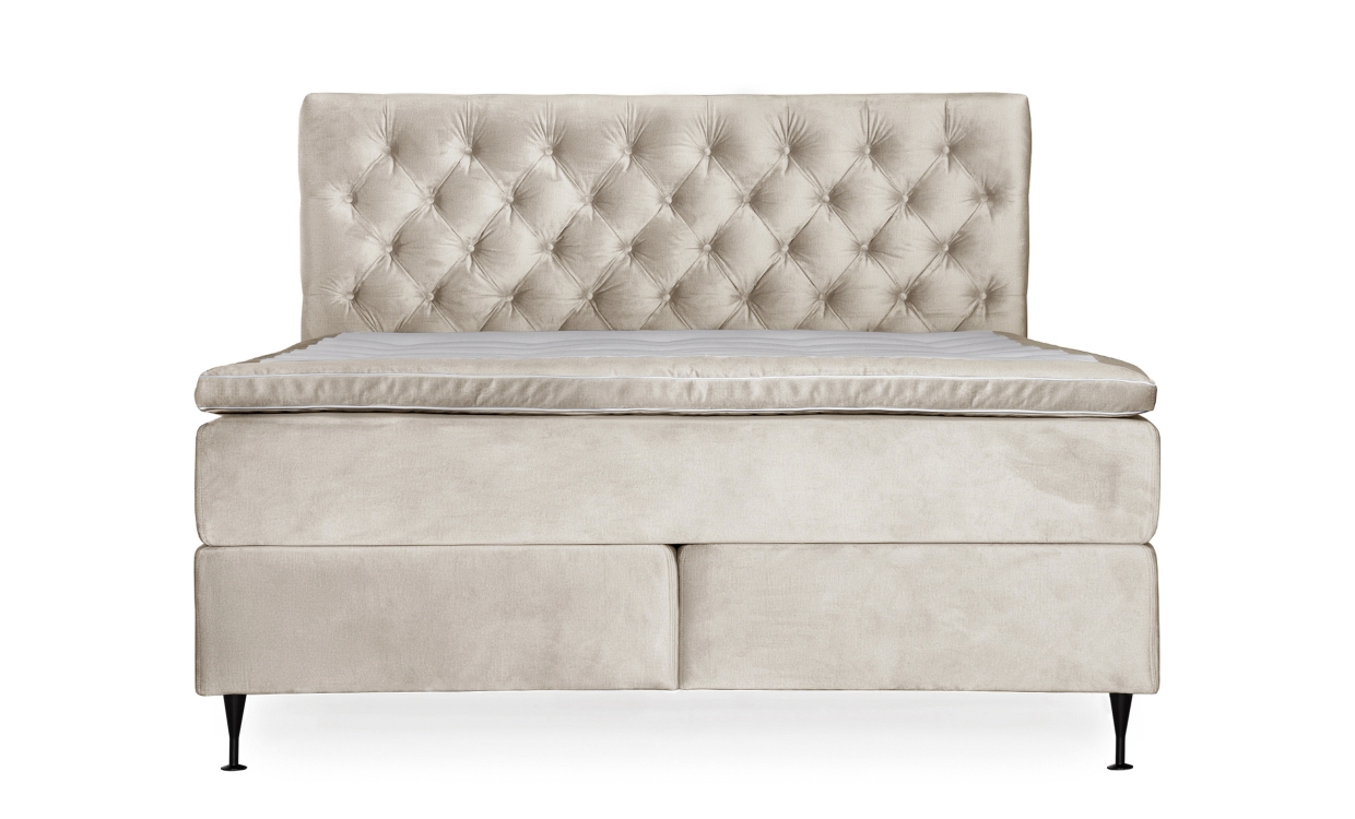 OPERA 160 Sängpaket Sammet Beige OPERA 160 Sängpaket Sammet Beige