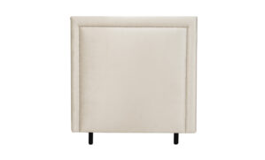 PERLA Sänggavel 120 Sammet Beige