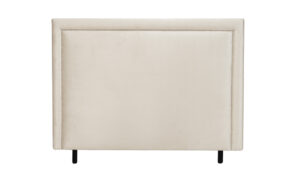 PERLA Sänggavel 180 Sammet Beige