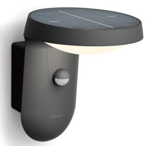 Philips Tyla Vägglampa Solcell IR-sensor Ultra Efficient LED 255lm IP44 Antracit