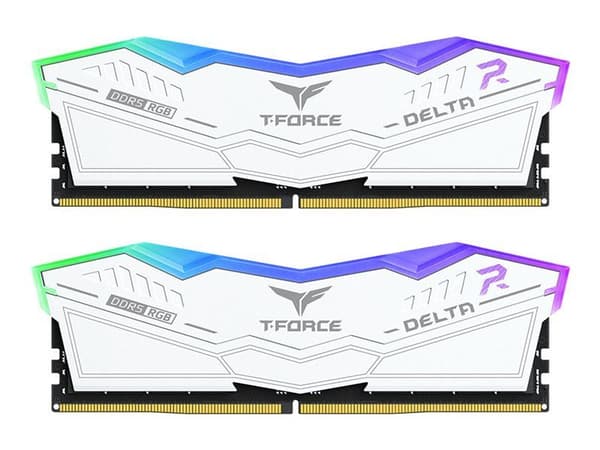 T-Force DELTA RGB - DDR5 - sats - 32 GB: 2 x 16 GB - DIMM 288-pin - 3000 MHz / PC5-48000 - CL30 - 1.35 V - ej buffrad - on-die ECC - vit T-Force DELTA RGB - DDR5 - sats - 32 GB: 2 x 16 GB - DIMM 288-pin - 3000 MHz / PC5-48000 - CL30 - 1.35 V - ej buffrad - on-die ECC - vit