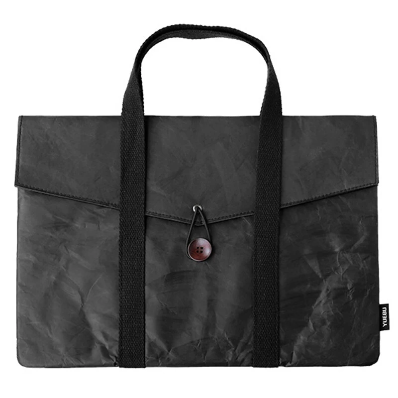 Ultra lätt DuPont-papperslaptopfodral 14 tum Vattentätt Chockresistent affärsväska MacBook iPad resväska filtatt inuti b Ultra lätt DuPont-papperslaptopfodral 14 tum Vattentätt Chockresistent affärsväska MacBook iPad resväska filtatt inuti b