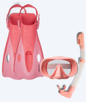 Watery snorkelset för vuxna (från 15 år) - Launch/Alton - Rosa - Snorkelset vuxna (+16 år)