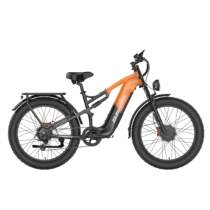 ZAZAWORK CF26 MAX Elcykel, Dubbla motorer, 48V 25Ah batteri, Fatbike, Orange