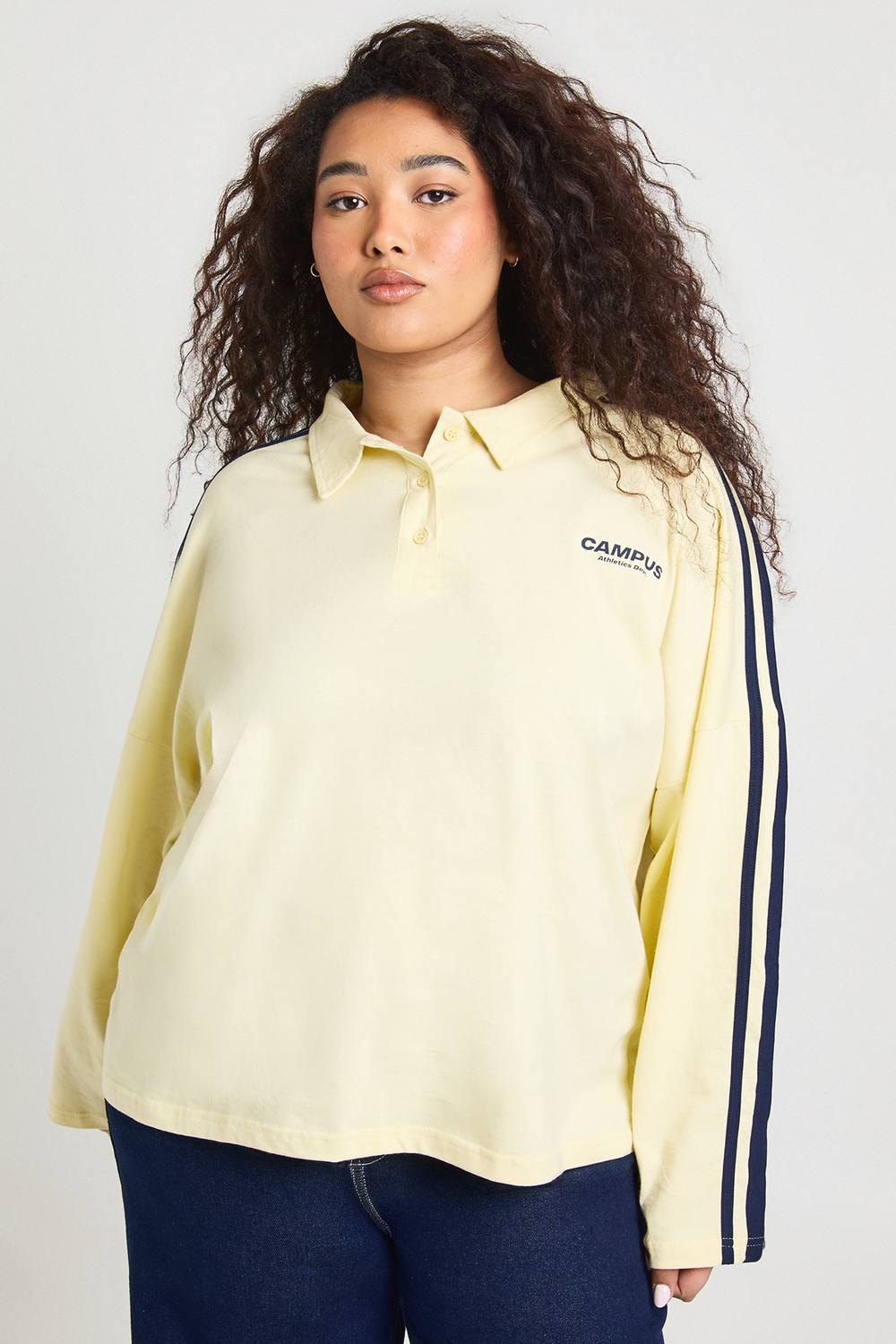boohoo Dam Plus Långärmad Sweatshirt | Citron | Storlek 46 boohoo Dam Plus Långärmad Sweatshirt | Citron | Storlek 46