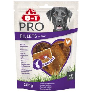 3 + 1 på köpet! 4x 8in1 hundgodis - Fillets Pro Active, 4 x 200 g