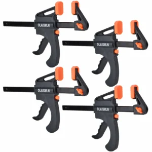 4PCS F-Bar Klämma Snickeriklämma 4Tum Bar F Klämmor Klipp Trä Snickare Verktyg Grepp Snabb Ratt Utsläpp Kram Snickeri DI