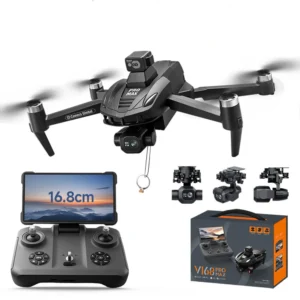CDRC V168 PRO MAX GPS 5G WiFi FPV med hopfällbar LCD-skärm-kontroller 1080P HD dubbel kamera 3-axlad EIS-gimbal 360° hin