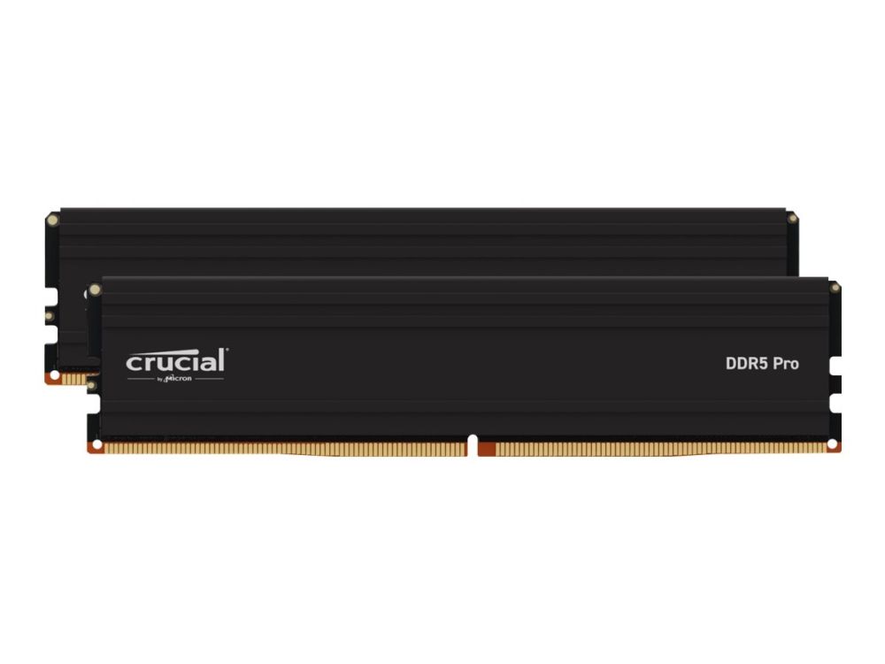 Crucial - DDR5 - sats - 32 GB: 2 x 16 GB - DIMM 288-pin - 5600 MHz / PC5-44800 - CL46 - 1.1 V - ej buffrad Crucial - DDR5 - sats - 32 GB: 2 x 16 GB - DIMM 288-pin - 5600 MHz / PC5-44800 - CL46 - 1.1 V - ej buffrad